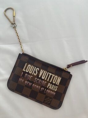 Louis Vuitton card holder with chain